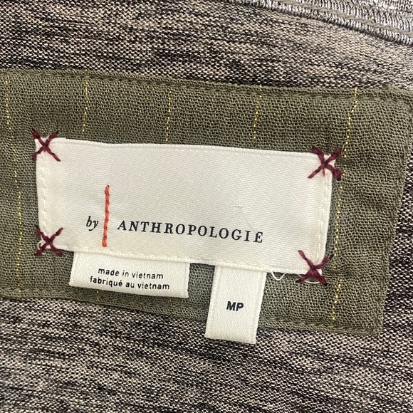 Anthropologie Silver Metallic Blouse - Picture 6 of 11